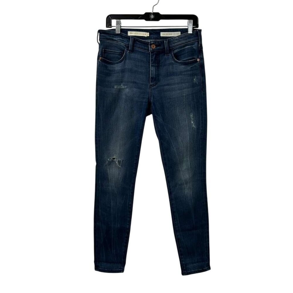 Pilcro and the Letterpress Women's Size 28 Blue Jeans High Rise Skinny Pockets